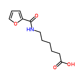 6-(2-Furoylamino)hexanoic acid结构式