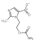1H-Imidazole-1-ethanol,2-methyl-5-nitro-, 1-carbamate structure