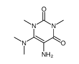 5-amino-6-(dimethylamino)-1,3-dimethylpyrimidine-2,4-dione Structure