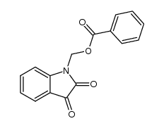 1-benzoyloxymethyl-indole-2,3-dione Structure