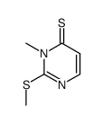 4(3H)-Pyrimidinethione,3-methyl-2-(methylthio)- Structure