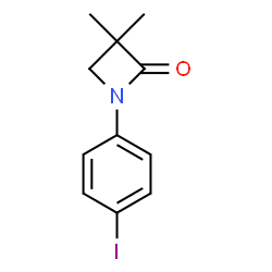 1-(4-IODOPHENYL)-3,3-DIMETHYL-2-AZETANONE Structure