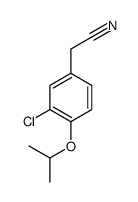 3-chloro-4-isopropoxyphenylacetonitrile结构式