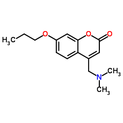 4-(N,N-Dimethylaminomethyl)-7-propoxycoumarin结构式