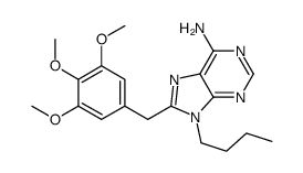 9-butyl-8-[(3,4,5-trimethoxyphenyl)methyl]purin-6-amine Structure