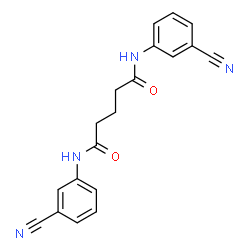 N,N'-Bis(3-cyanophenyl)pentanediamide structure
