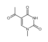 5-acetyl-1-methyl-1H-pyrimidine-2,4-dione Structure