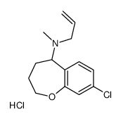 (8-chloro-2,3,4,5-tetrahydro-1-benzoxepin-5-yl)-methyl-prop-2-enylazanium,chloride Structure
