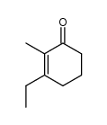 3-ethyl-2-methylcyclohex-2-en-1-one结构式