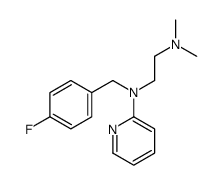 2-[N-(p-Fluorobenzyl)-N-(2-dimethylaminoethyl)amino]pyridine Structure