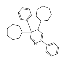 1,2-dicycloheptyl-2,5-diphenyl-pyrazine结构式