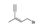 5-bromo-3-methylpent-3-en-1-yne Structure