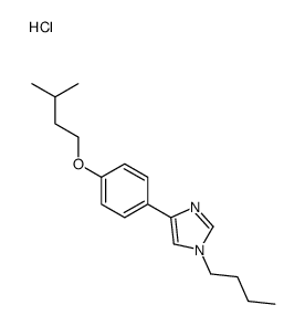 1-butyl-4-[4-(3-methylbutoxy)phenyl]imidazole,hydrochloride Structure