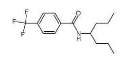 N-p-Trifluormethylbenzoyl-4-heptylamin结构式