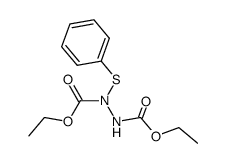 diethyl 1-(phenylthio)hydrazine-1,2-dicarboxylate Structure