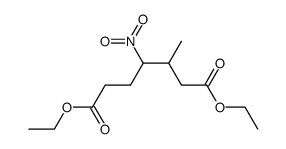 3-methyl-4-nitro-heptanedioic acid diethyl ester Structure