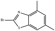 2-溴-4,6-二甲基苯并噻唑结构式