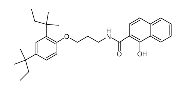 1-hydroxy-[2]naphthoic acid-[3-(2,4-di-tert-pentyl-phenoxy)-propylamide]结构式