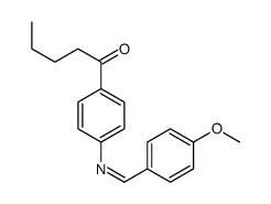 1-[4-[(4-methoxyphenyl)methylideneamino]phenyl]pentan-1-one结构式