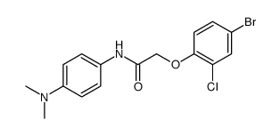 2-(4-bromo-2-chlorophenoxy)-N-[4-(dimethylamino)phenyl]acetamide Structure