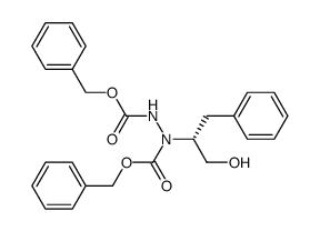 dibenzyl (R)-1-(1-hydroxy-3-phenylpropan-2-yl)hydrazine-1,2-dicarboxylate Structure