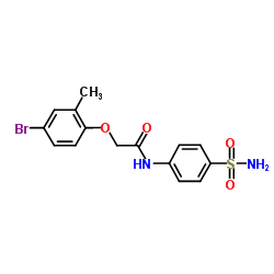 2-(4-Bromo-2-methylphenoxy)-N-(4-sulfamoylphenyl)acetamide结构式