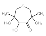 4-Thiepanone,5-hydroxy-3,3,6,6-tetramethyl- structure