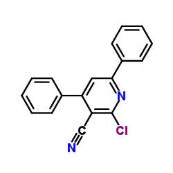 2-Chloro-4,6-diphenylnicotinonitrile Structure