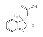 (3-Methyl-2-oxo-2,3-dihydro-imidazo[1,2-a]pyridin-3-yl)-acetic acid结构式