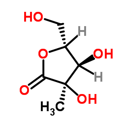 2-C-Methyl-D-ribono-1,4-lactone Structure