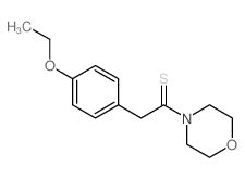 2-(4-ethoxyphenyl)-1-morpholin-4-yl-ethanethione Structure