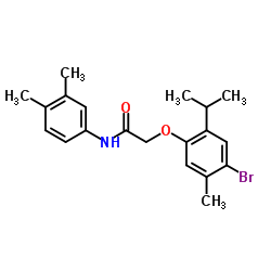 2-(4-Bromo-2-isopropyl-5-methylphenoxy)-N-(3,4-dimethylphenyl)acetamide Structure