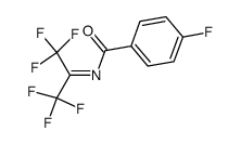4-fluoro-N-(2,2,2-trifluoro-1-(trifluoromethyl)ethylidene)benzamide Structure