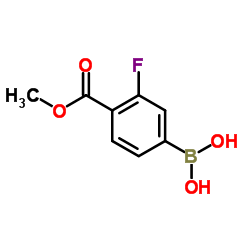 [3-Fluoro-4-(methoxycarbonyl)phenyl]boronic acid picture