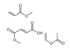 ethenyl acetate,(Z)-4-methoxy-4-oxobut-2-enoic acid,methyl prop-2-enoate Structure