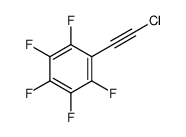 1-(2-chloroethynyl)-2,3,4,5,6-pentafluorobenzene结构式