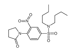 N,N-dibutyl-3-nitro-4-(2-oxopyrrolidin-1-yl)benzenesulfonamide Structure