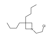 3,3-dibutyl-1-(2-chloroethyl)azetidine结构式