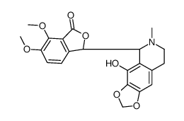 [S-(R*,R*)]-6,7-dimethoxy-3-(5,6,7,8-tetrahydro-4-hydroxy-6-methyl-1,3-dioxolo[4,5-g]isoquinolin-5-yl)phthalide Structure