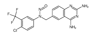 6-<<<4-chloro-3-(trifluoromethyl)phenyl>nitrosoamino>methyl>-2,4-quinazolinediamine结构式