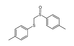 1-methyl-4-[(4-methylphenyl)sulfinylmethylsulfanyl]benzene Structure