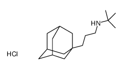 N-[3-(1-adamantyl)propyl]-2-methylpropan-2-amine,hydrochloride结构式