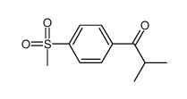 2-Methyl-1-[4-(methylsulfonyl)phenyl]-1-propanone Structure