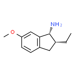 1H-Inden-1-amine,2-ethyl-2,3-dihydro-6-methoxy-,(1R,2R)-rel-(9CI) structure