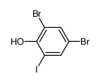 2,4-dibromo-6-iodophenol结构式