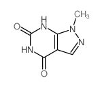 1-methyl-1H-pyrazolo[3,4-d]pyrimidine-4,6(5H,7H)-dione structure