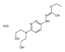 ethyl N-[[6-[bis(2-hydroxyethyl)amino]pyridazin-3-yl]amino]carbamate,hydrochloride结构式