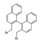 2-(bromomethyl)-1-[2-(bromomethyl)naphthalen-1-yl]naphthalene结构式