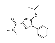 N,N-Dimethyl-5-isopropoxy-1-phenyl-1H-pyrazole-3-carboxamide structure