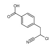 4-(2-chloro-2-cyanoethyl)benzoic acid结构式